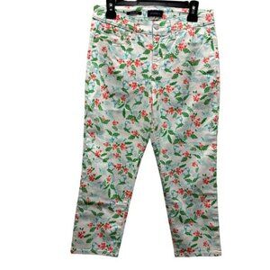 Charter Club Bristol Capri Pants Floral Print Size 6 Cotton/Spandex